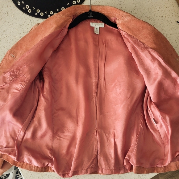 Vintage Charter Club Suede Blazer – Blush Rose Pink - Picture 7 of 9